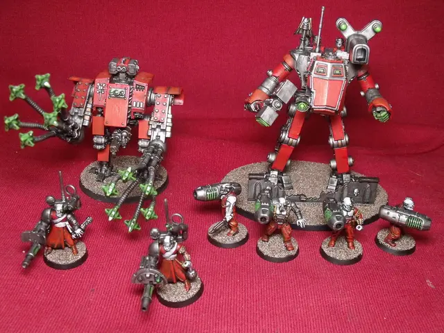 In this image we can see a metal scrap. In the background of the image there is a red carpet.